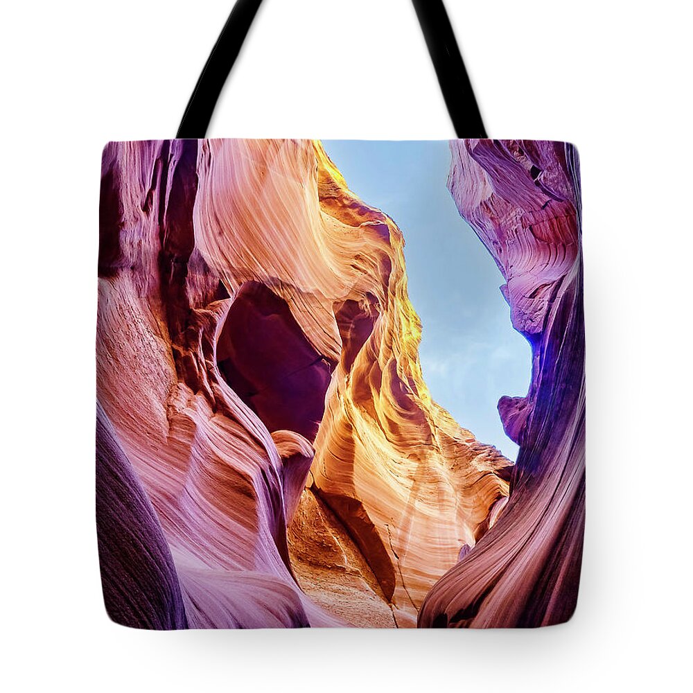 Landscape Tote Bag featuring the photograph Antilope Series 17 by Silvia Marcoschamer