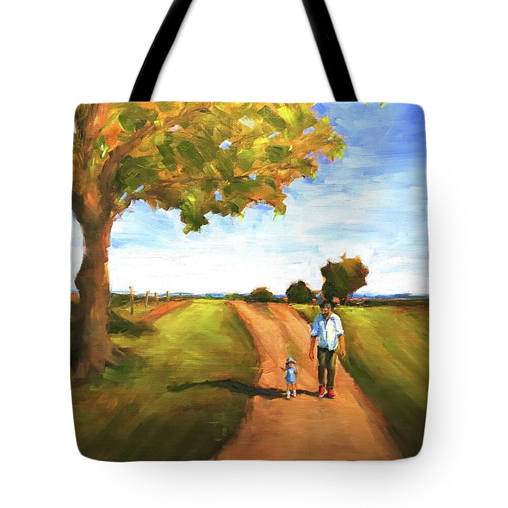  Tote Bag featuring the painting Anywhere you go by Ashlee Trcka