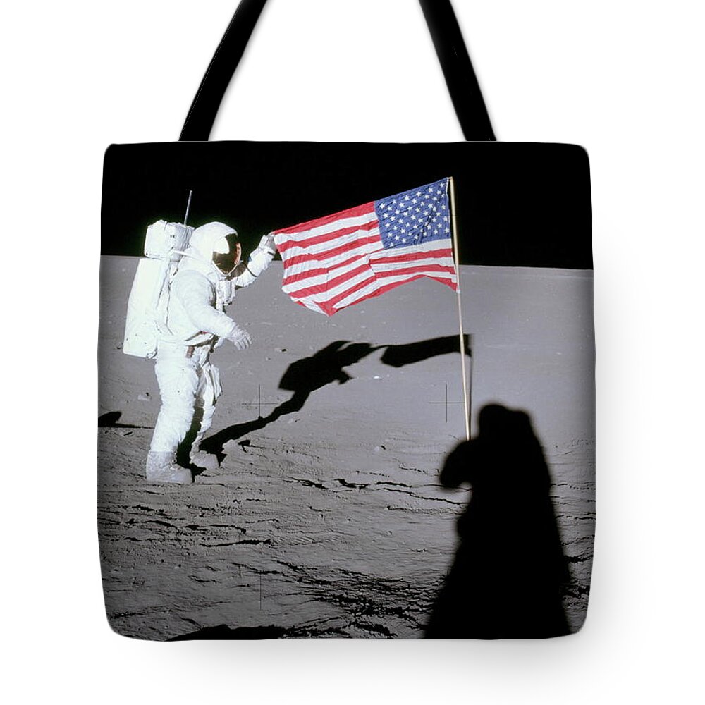 Nasa Tote Bag featuring the photograph Apollo 12 - 6896 by Larry Beat