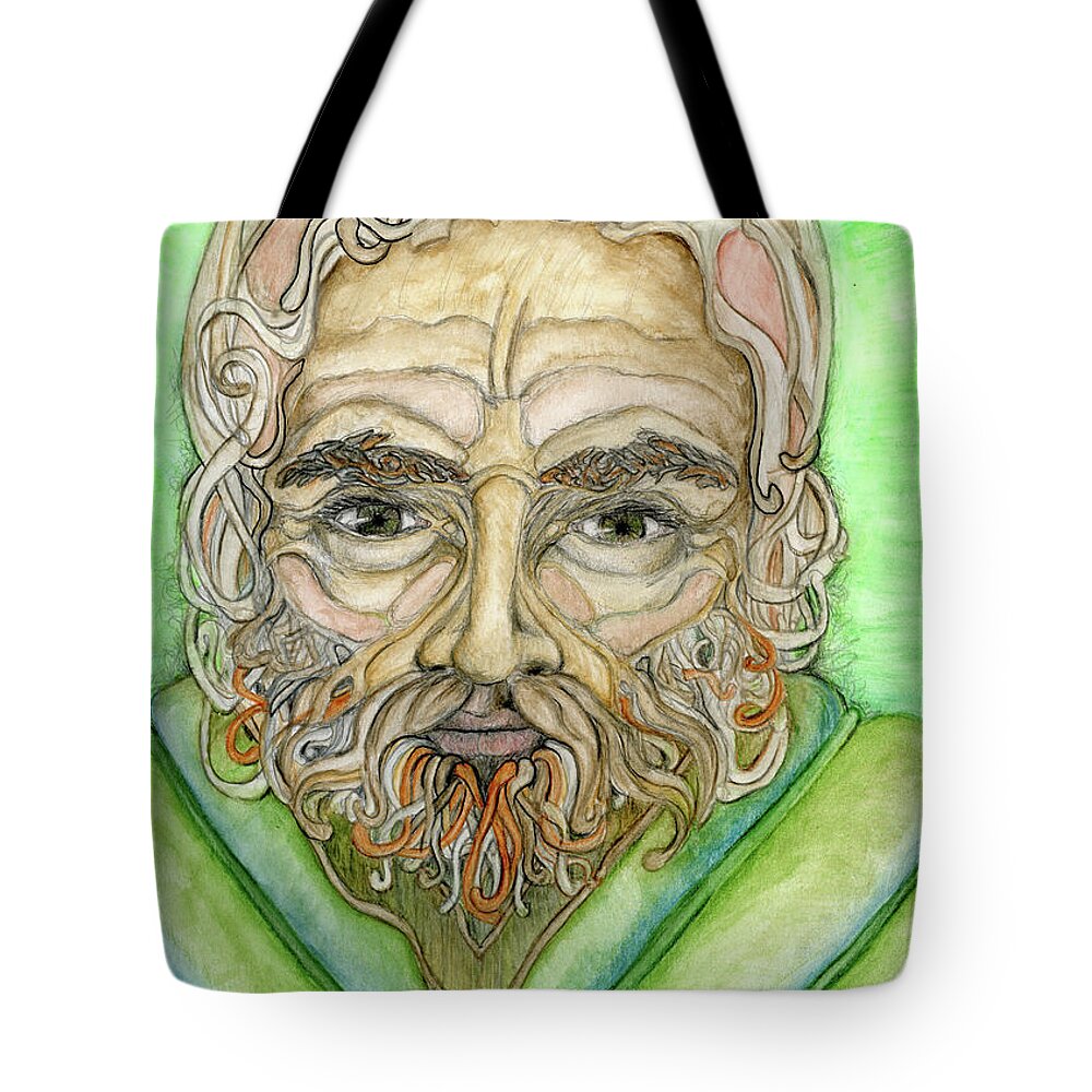Apostle Paul Tote Bag featuring the painting Apostle Paul by Jo Thomas Blaine
