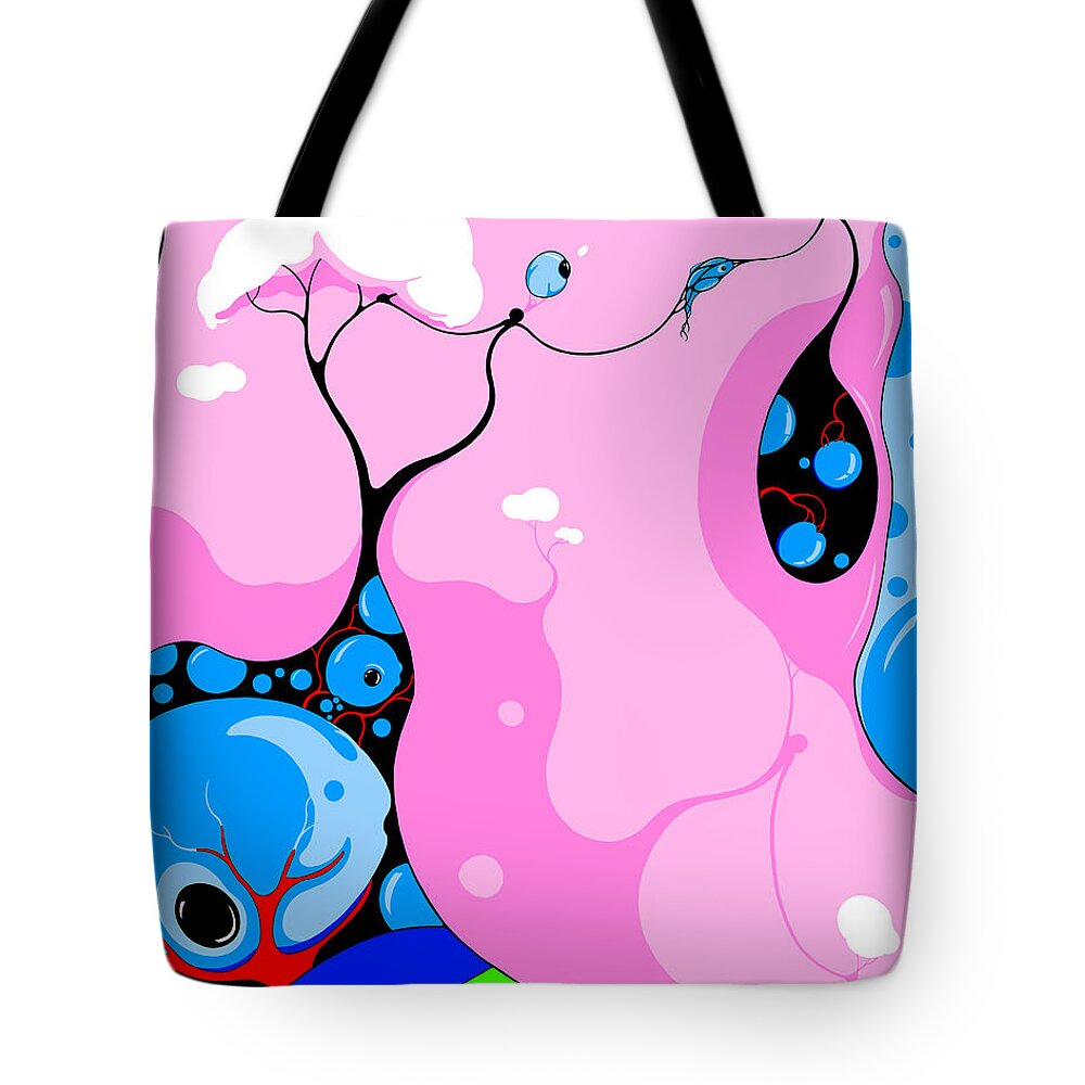 Fishing Tote Bag featuring the digital art Aqua Culture by Craig Tilley