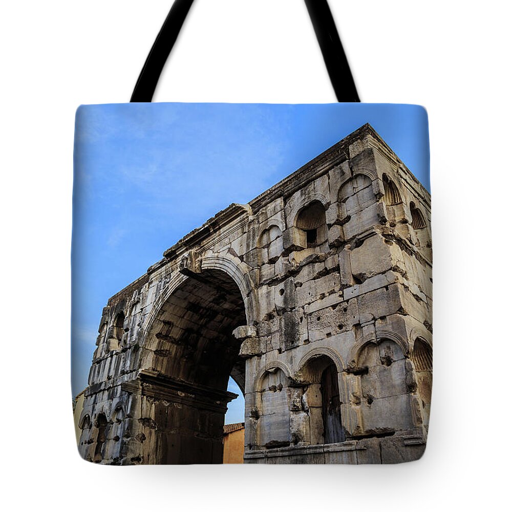Roma Tote Bag featuring the photograph Arch of Janus in Rome, Italy by Fabiano Di Paolo
