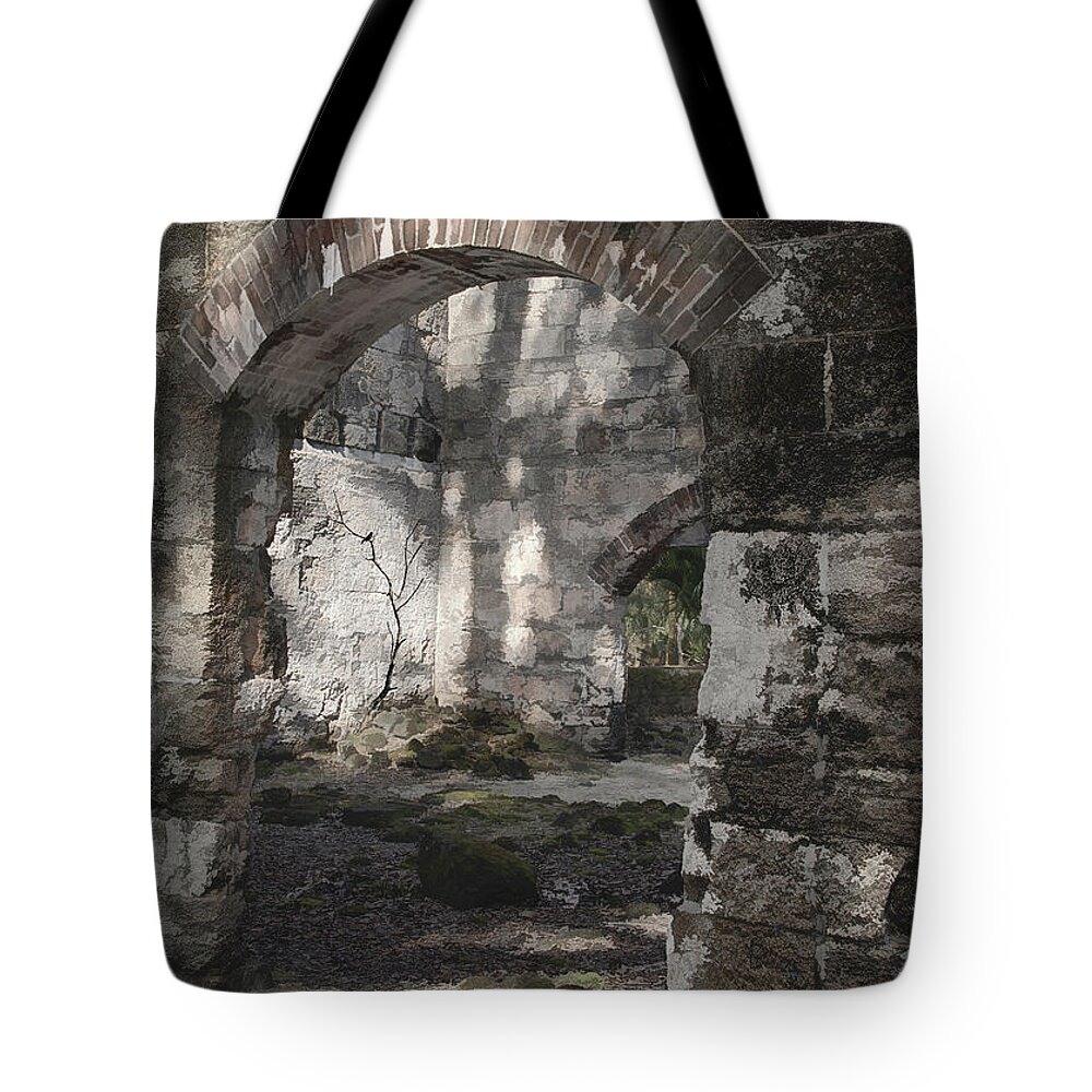 Arch Tote Bag featuring the photograph Arch Through Arch by M Kathleen Warren