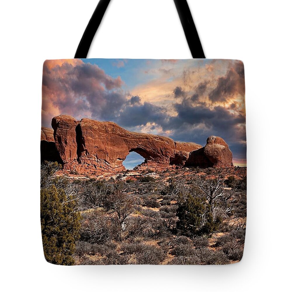 Arches Tote Bag featuring the photograph Arches by Carolyn Mickulas