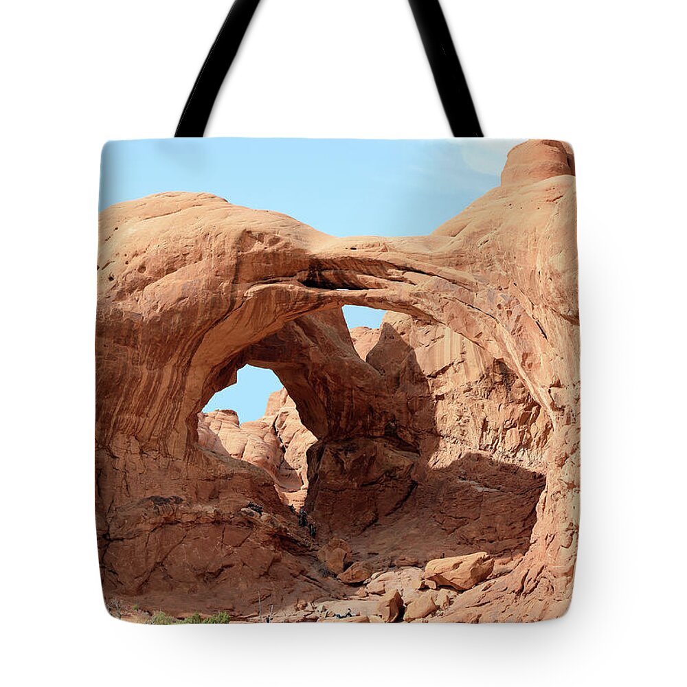 Arches National Park Tote Bag featuring the photograph Arches National Park - Double Arch by Richard Krebs