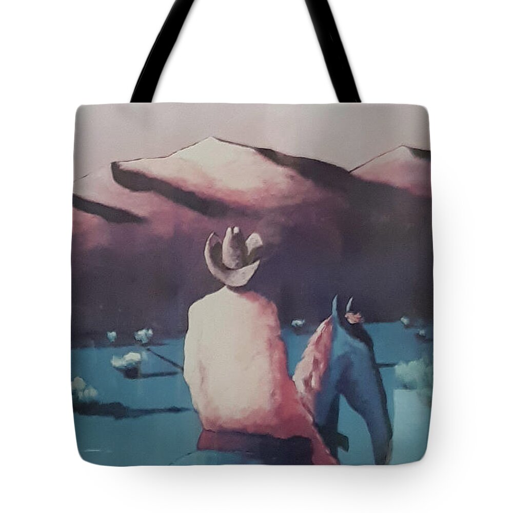 Cowboy Tote Bag featuring the photograph Are There Anymore Real Cowboys? by Jay Milo