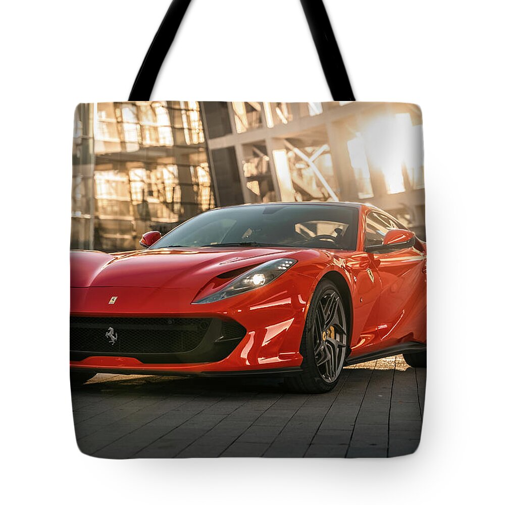 Ferrari Tote Bag featuring the photograph Are You Not Entertained by David Whitaker Visuals