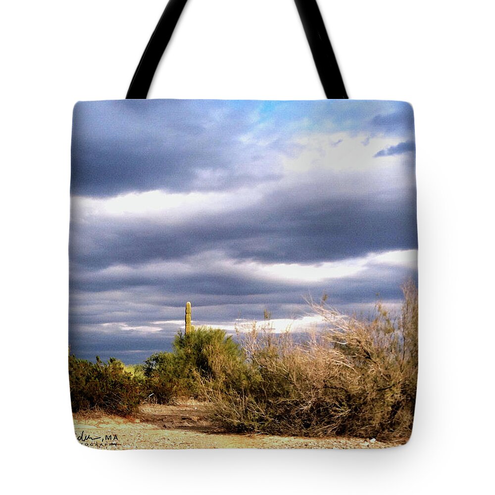 Cactus Tote Bag featuring the photograph Arizona Desert by Kathryn Alexander MA
