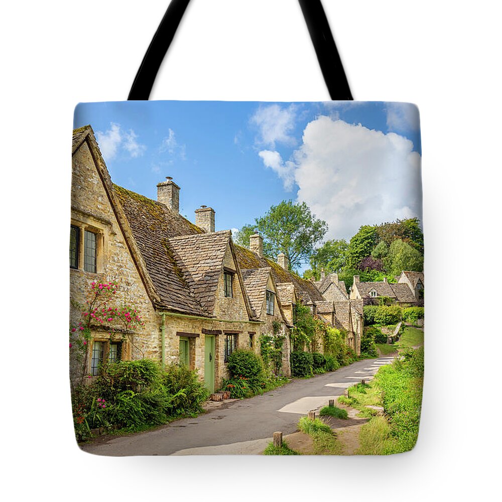 Bibury Tote Bag featuring the photograph Arlington Row, Bibury, England by Neale And Judith Clark