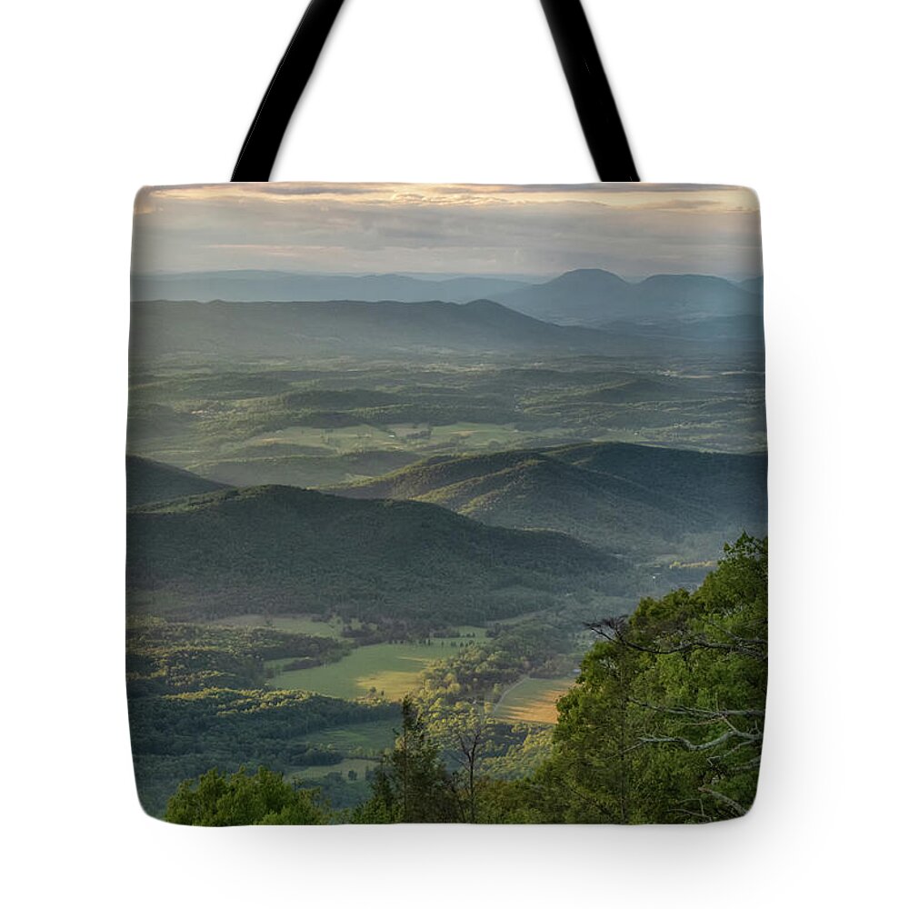 Valley Tote Bag featuring the photograph Arnold Valley View by Tricia Louque