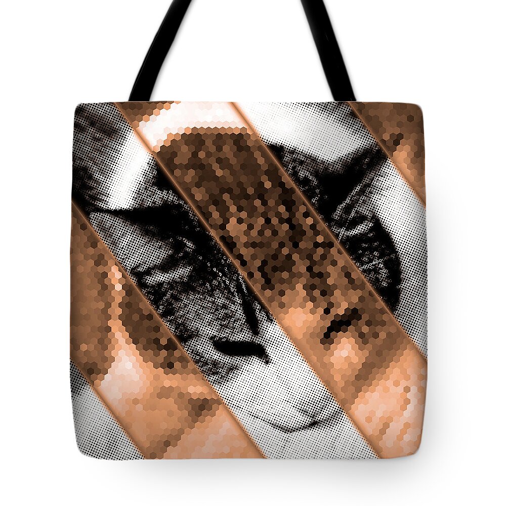 Abstract Tote Bag featuring the digital art Art 23.02.2022 - 01 by Marko Sabotin