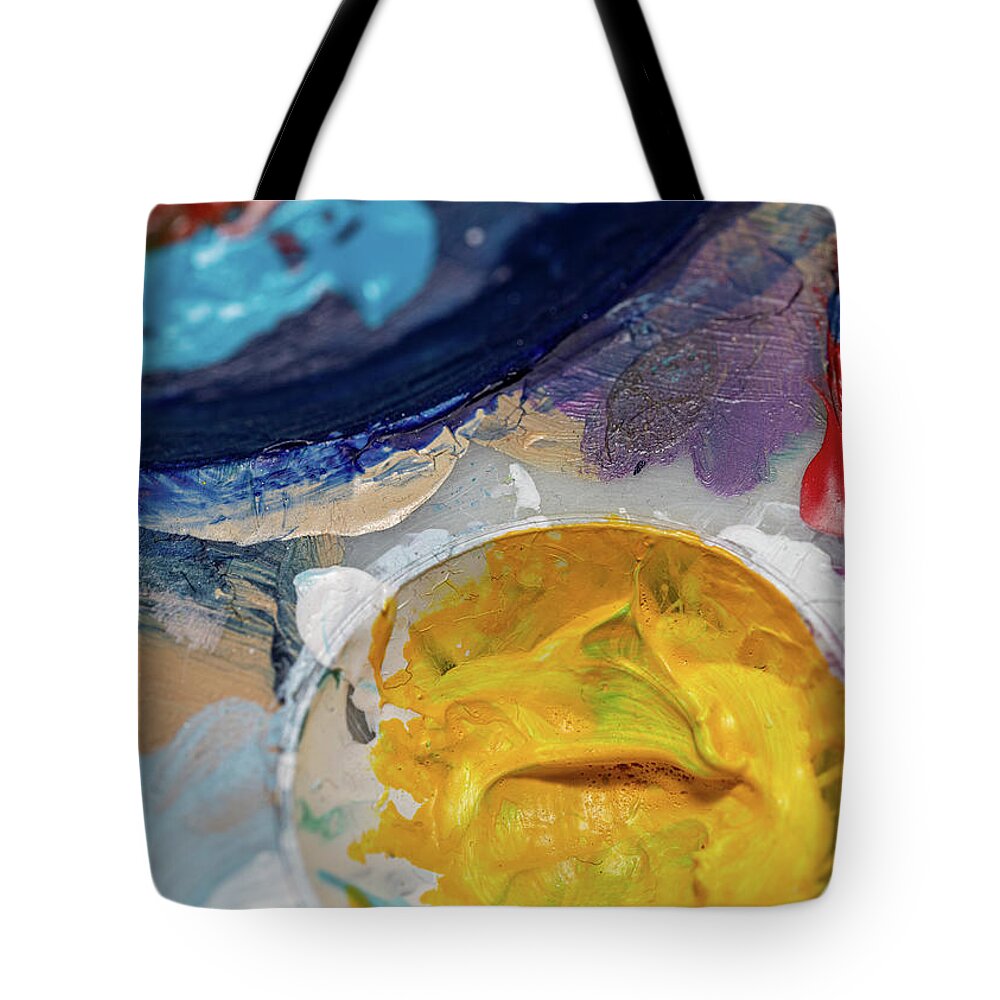 Art Tote Bag featuring the photograph Art Palette Colorful 2 by Amelia Pearn