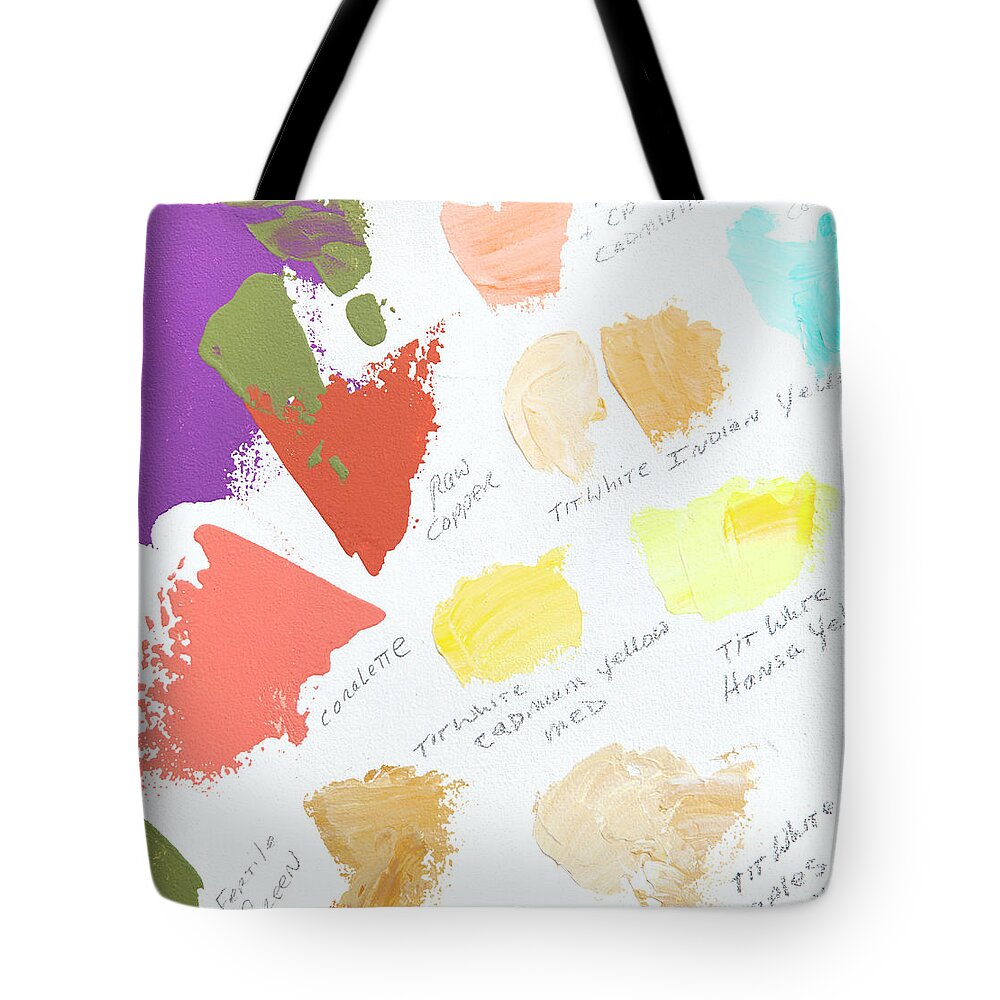 Face Mask Tote Bag featuring the photograph Artist Paint Splotch by Theresa Tahara