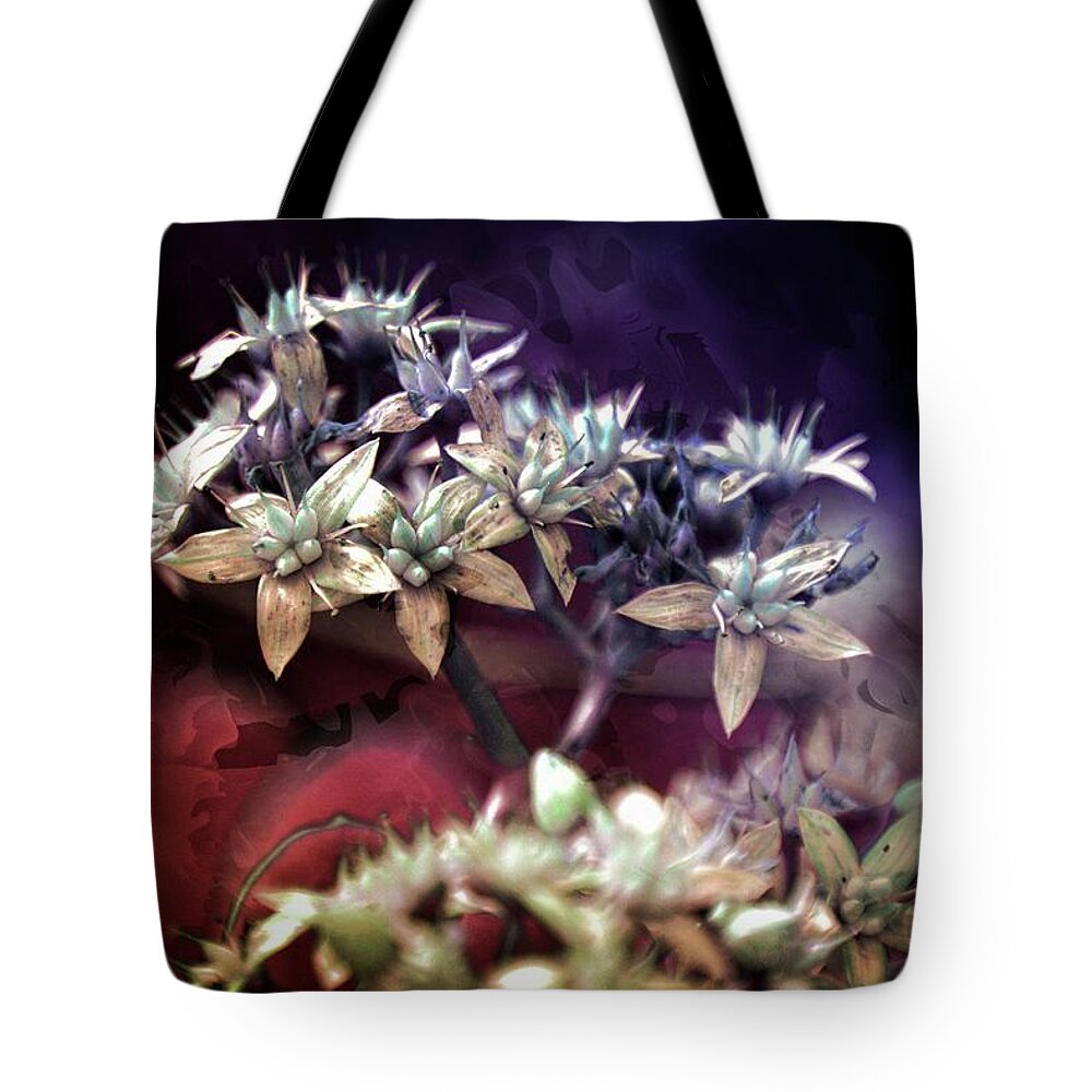 Beauty Tote Bag featuring the photograph Artistic Abstract Flowers by Michelle Liebenberg