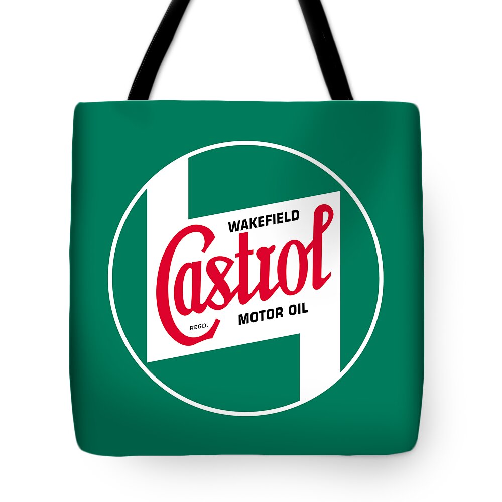Castrol Motor Oil Tote Bag featuring the photograph Castrol Motor Oil by Mark Rogan