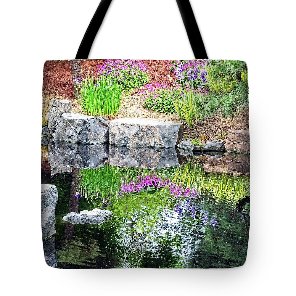 Vivid Tote Bag featuring the photograph Ripple In Still Water #1 by Loren Gilbert