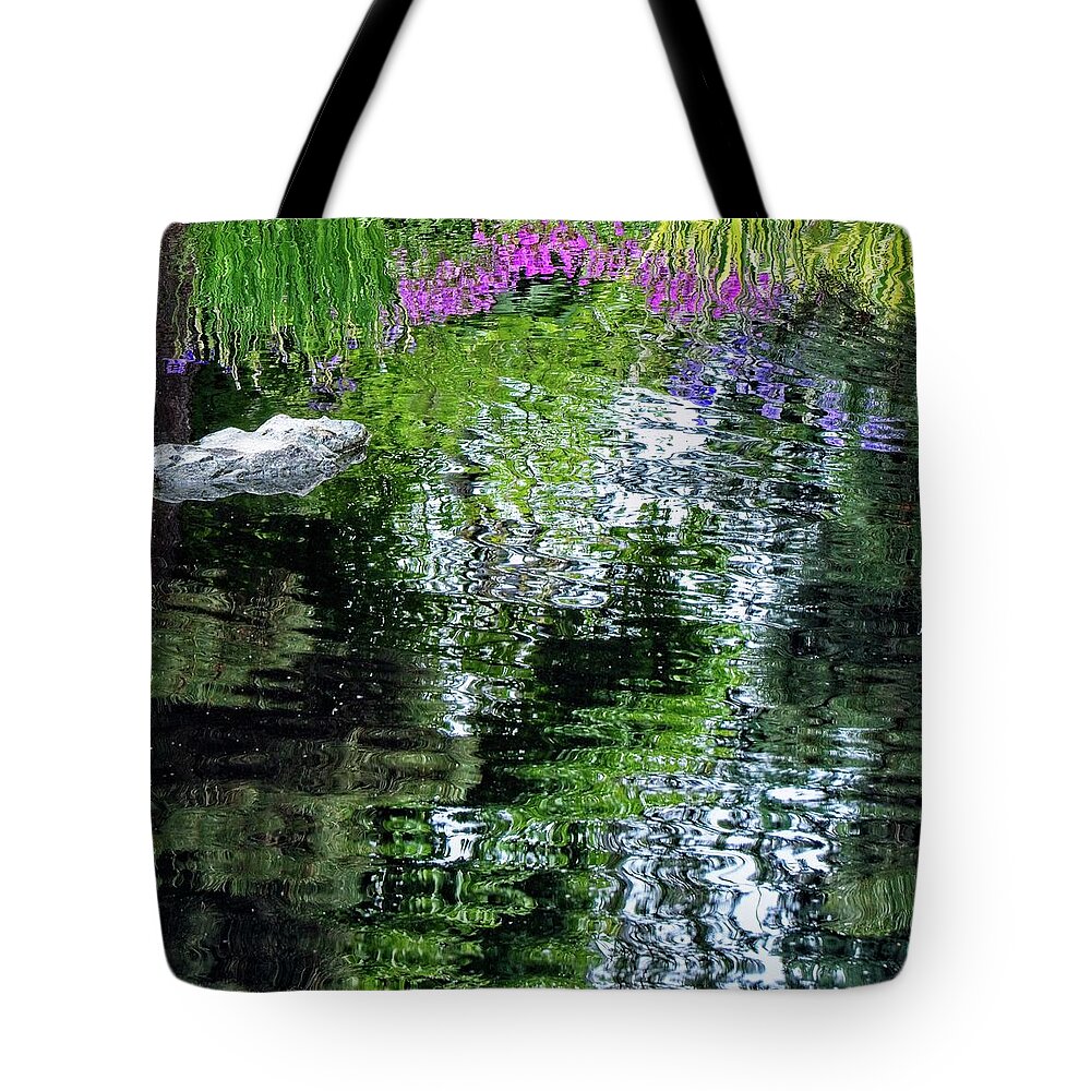 Vivid Tote Bag featuring the photograph Ripple In Still Water #2 by Loren Gilbert