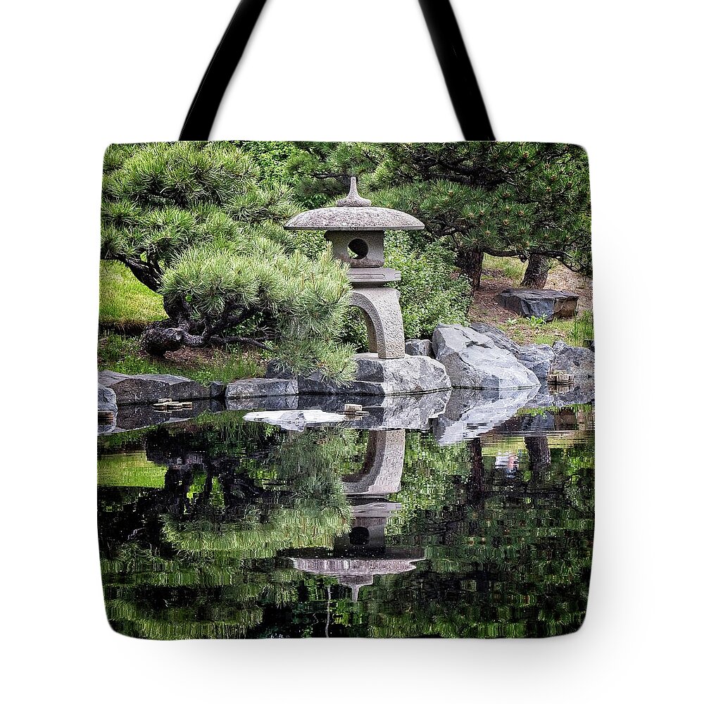 Trees Tote Bag featuring the photograph Japanese Garden #2 by Loren Gilbert