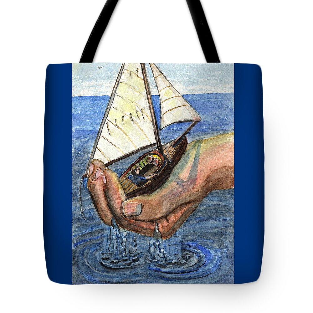 Giant Tote Bag featuring the painting Giant by Eric Haines