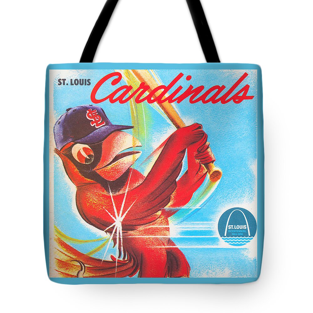 1964 St. Louis Cardinals Scorecard Art Tote Bag by Row One Brand - Pixels  Merch