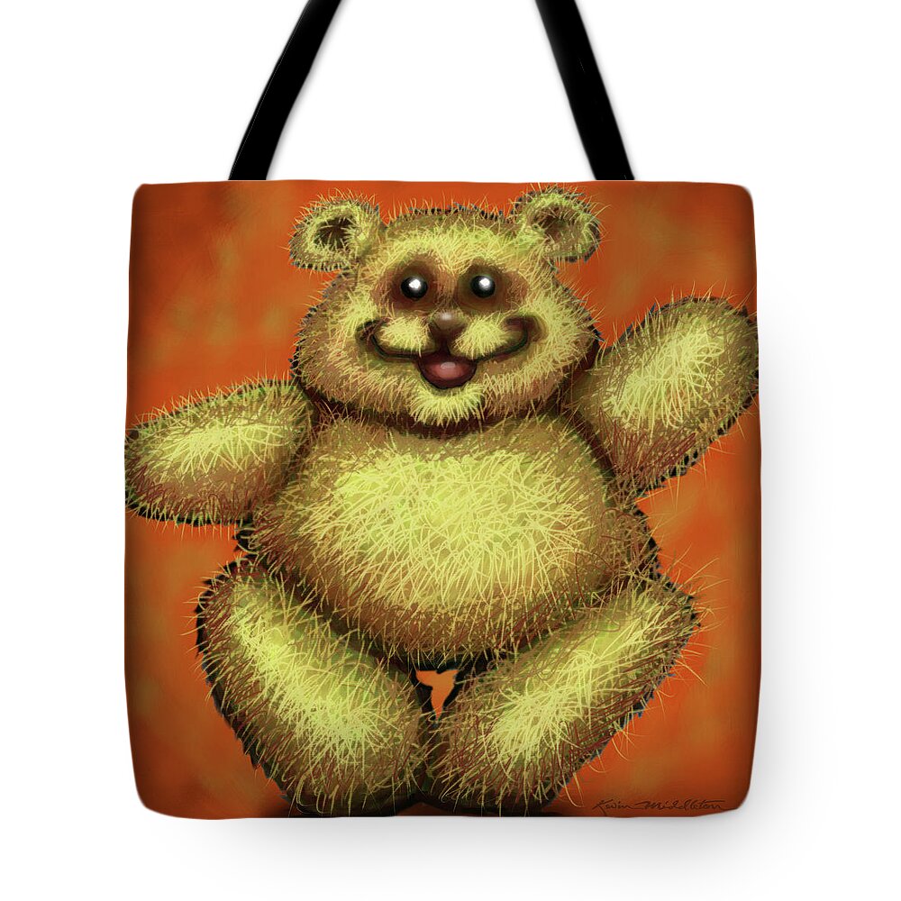 Fuzzy Tote Bag featuring the digital art Fuzzy by Kevin Middleton