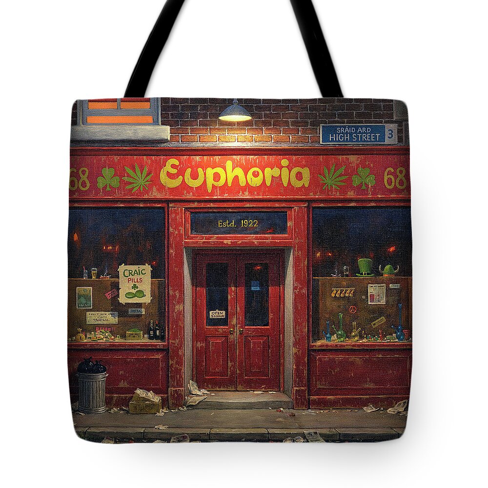 Urban Tote Bag featuring the painting Euphoria by Brian McCarthy