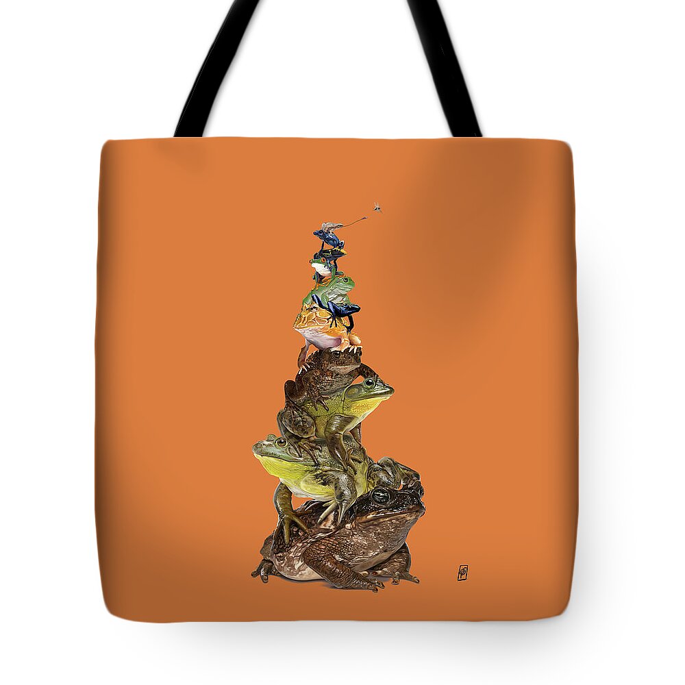 Illustration Tote Bag featuring the digital art Toadstool by Rob Snow