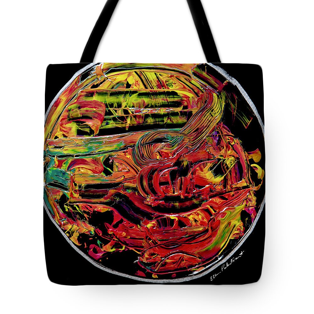 Wall Art Tote Bag featuring the painting Sailing Through The Stratosphere by Ellen Palestrant