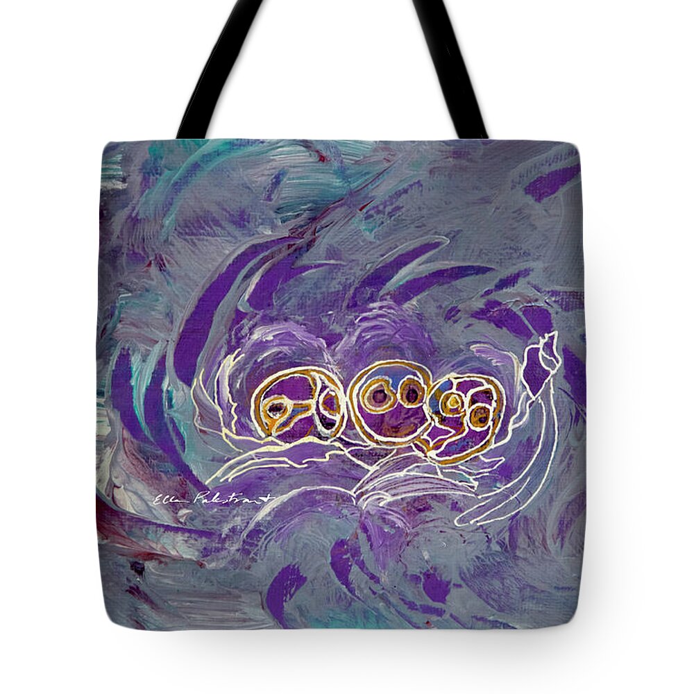 Canvas Tote Bag featuring the painting A Circumrotating Head by Ellen Palestrant