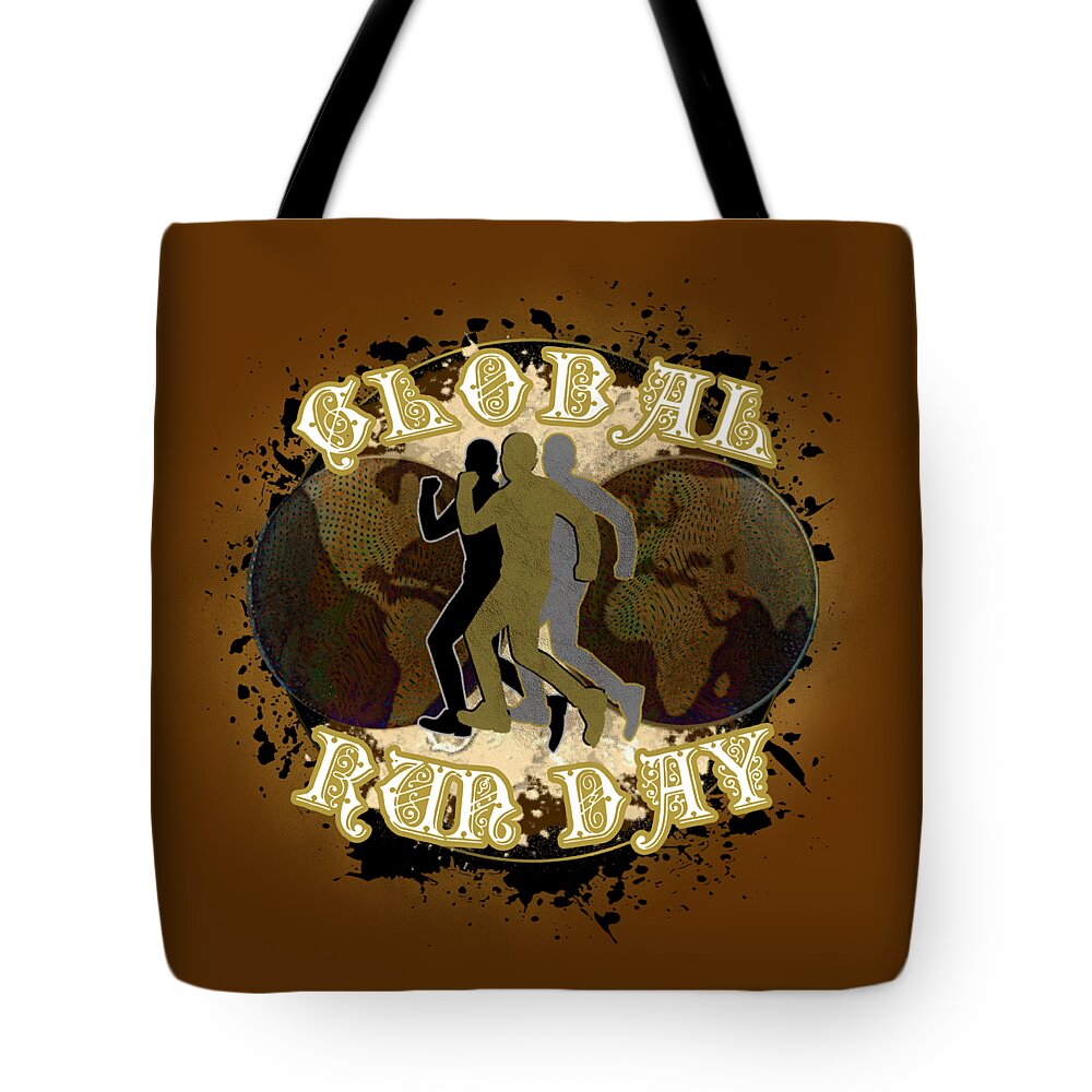National Tote Bag featuring the digital art Nation Run Day June by Delynn Addams