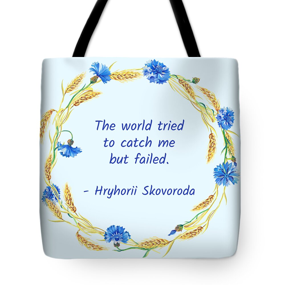 Freedom Tote Bag featuring the digital art The world tried to catch me but failed by Alex Mir