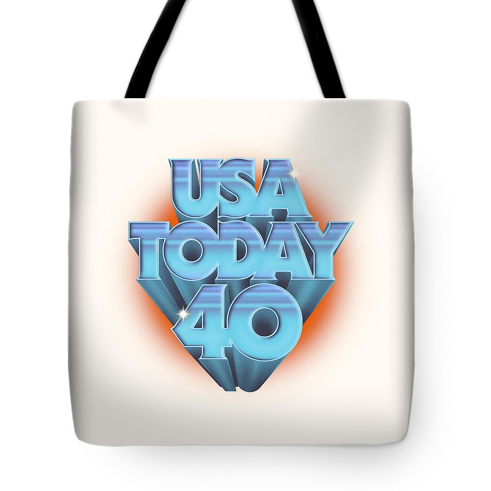 Usa Today Tote Bag featuring the digital art USA TODAY 40th Anniversary by Gannett