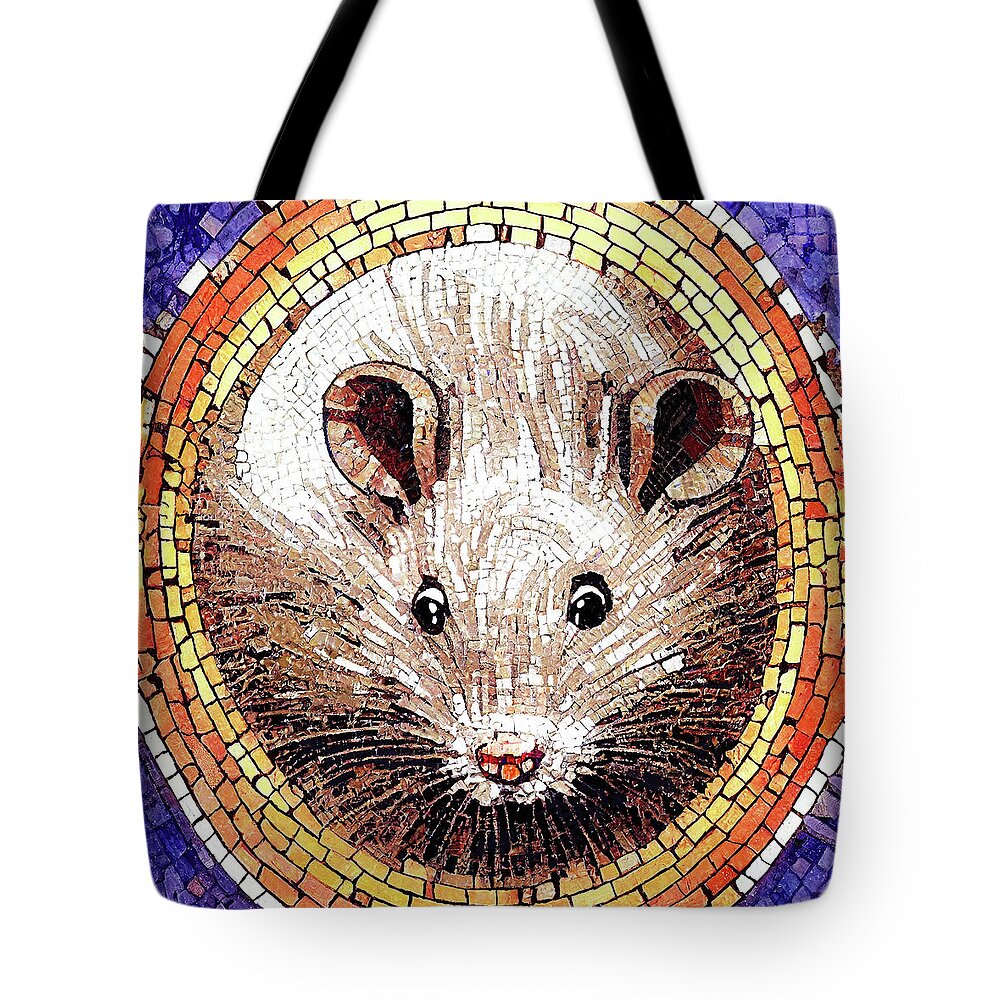 Rats Tote Bag featuring the digital art The Immortal Rat by Mark Tisdale