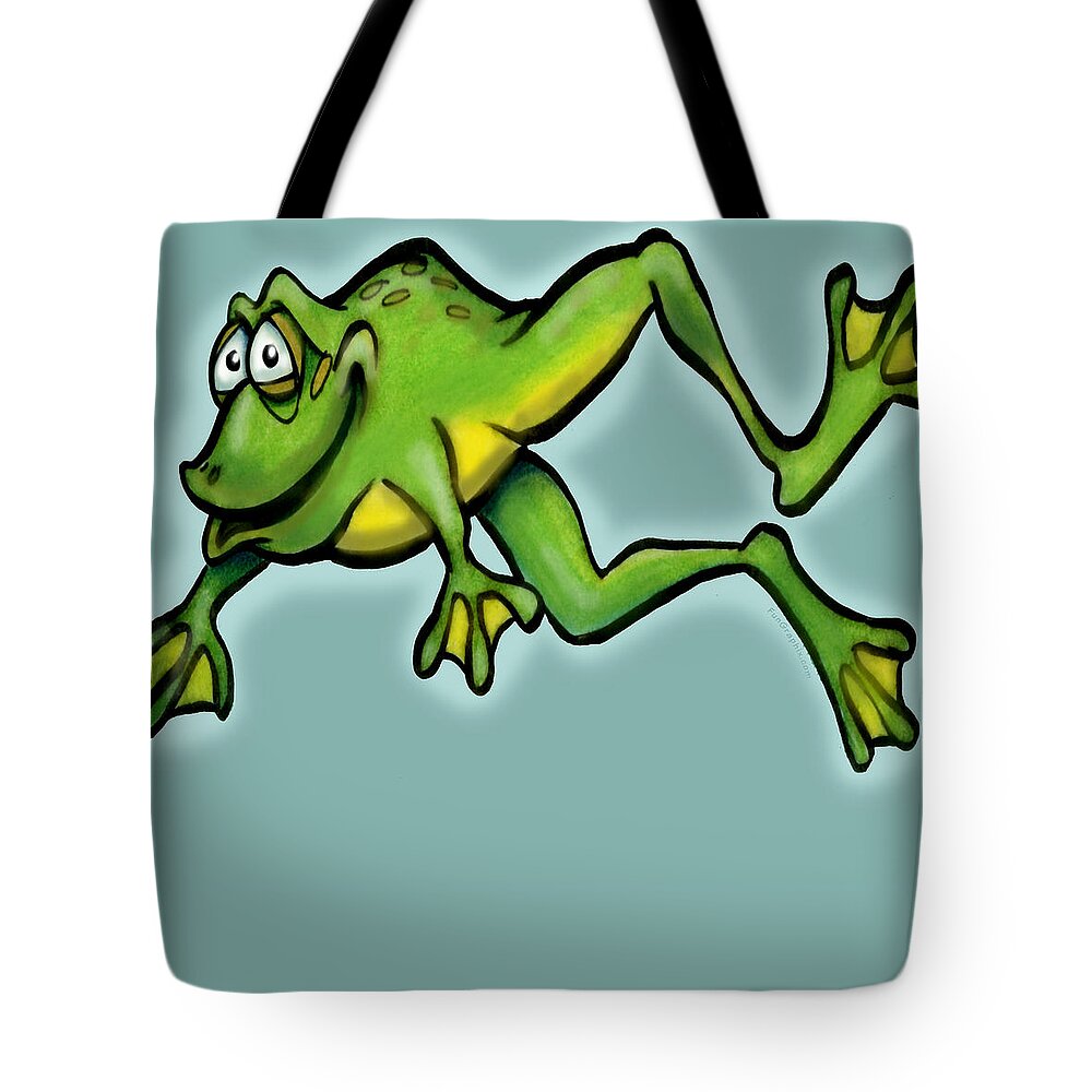 Frog Tote Bag featuring the digital art Frog by Kevin Middleton