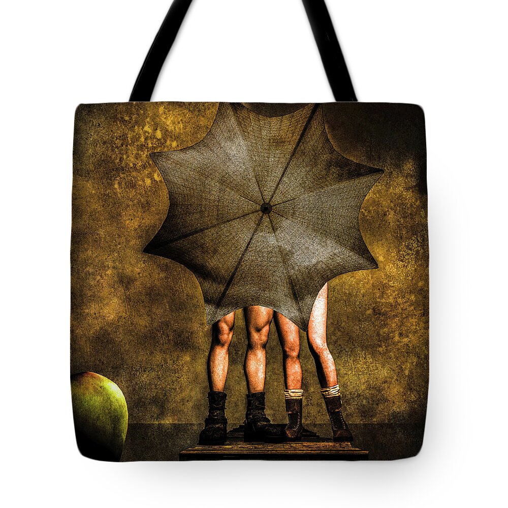 Umbrella Paintings Tote Bags