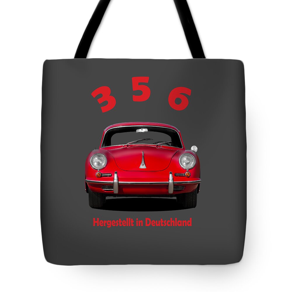 Porsche Tote Bag featuring the photograph The Classic 356 by Mark Rogan