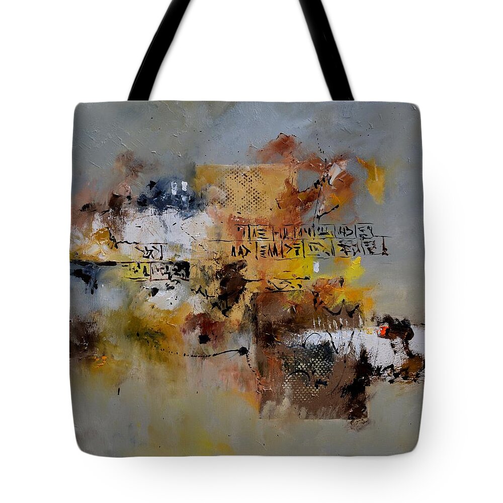 Abstract Tote Bag featuring the painting Assyrian lyrics by Pol Ledent