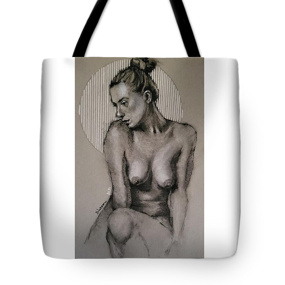  Tote Bag featuring the painting Astrid by Jeff Dickson