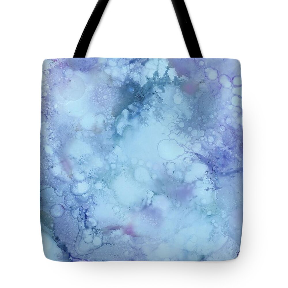 Blue Tote Bag featuring the painting Atlantis 1 by Gail Marten