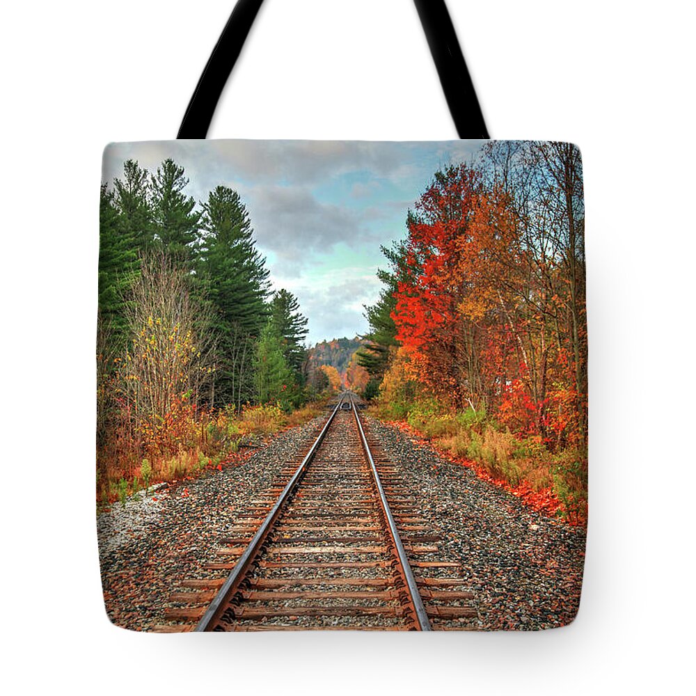 Train Tote Bag featuring the photograph Autumn Adventure by Robert Harris