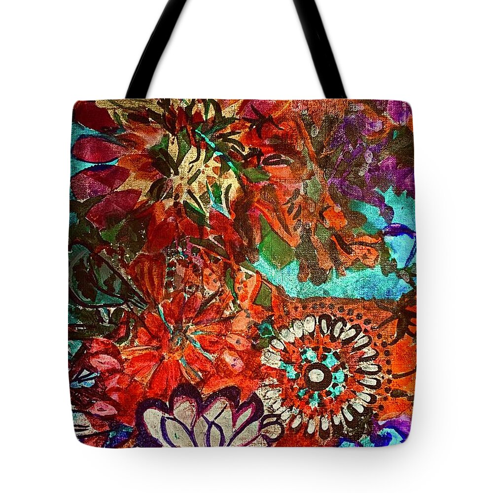  Tote Bag featuring the painting Autumn Birthday by Tommy McDonell