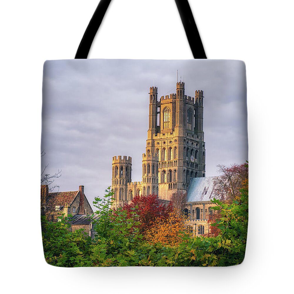 Autumn Tote Bag featuring the photograph Autumn Colour at Ely by James Billings