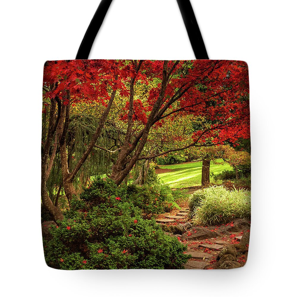 Autumn Tote Bag featuring the photograph Autumn In Lithia Park by James Eddy