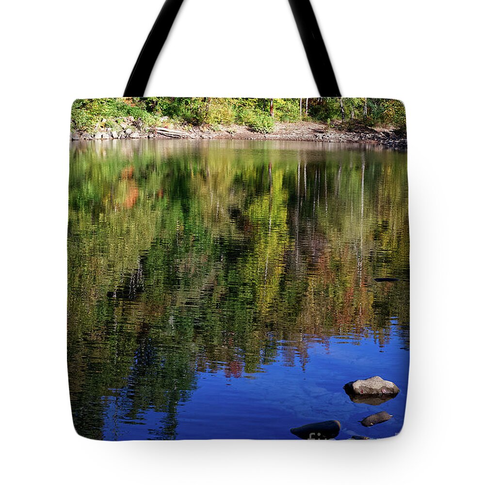 Obed Wild And Scenic National Park Tote Bag featuring the photograph Autumn Reflections 7 by Phil Perkins