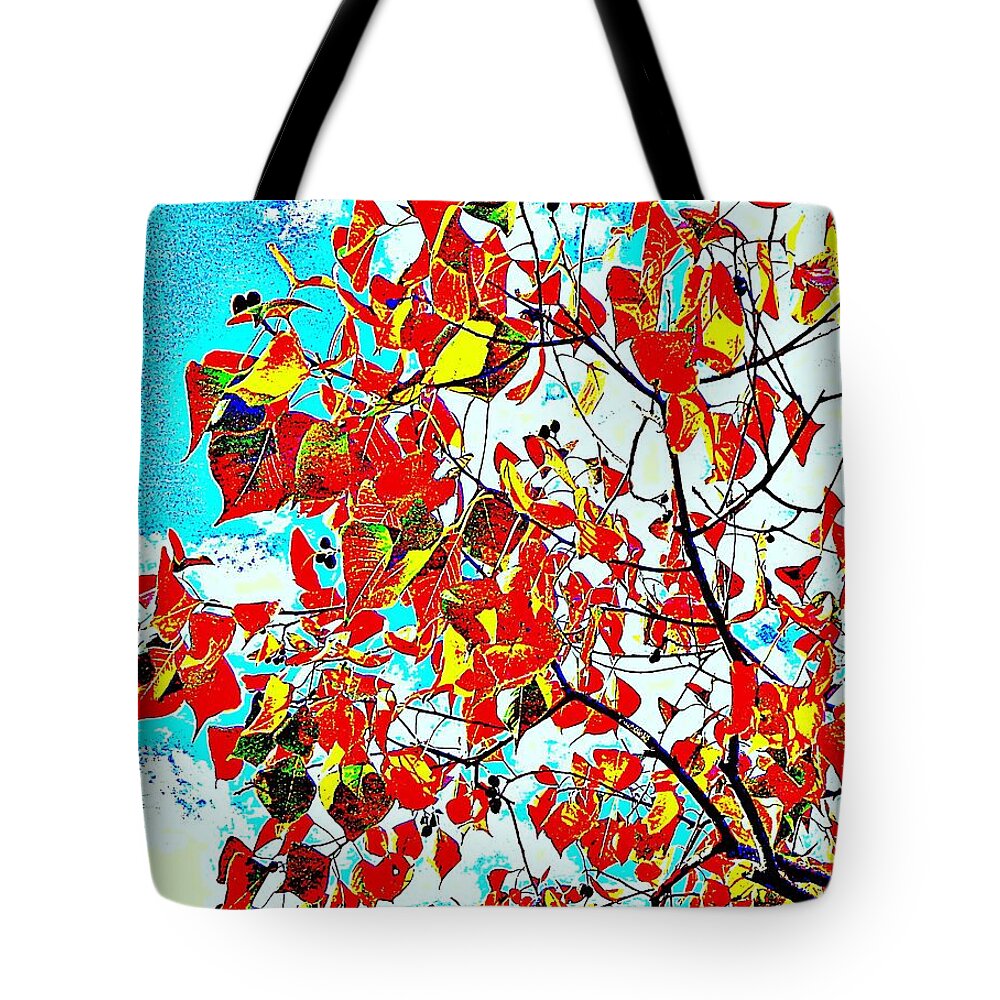 Autumn So Stylish Tote Bag featuring the photograph Autumn So Stylish by VIVA Anderson