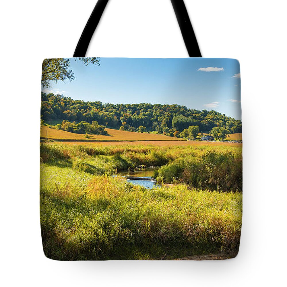 Autmn Tote Bag featuring the photograph Autumn Spring Creek by Mark Mille