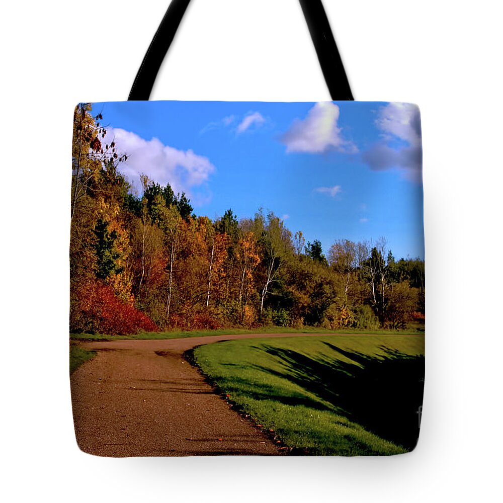 Autumn Tote Bag featuring the photograph Autumn Trail by Stephen Melia