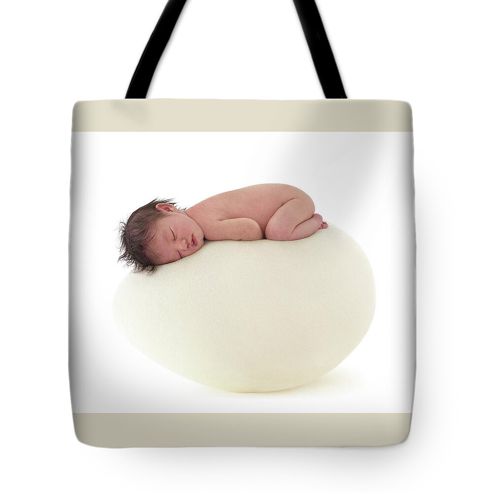 Beginnings Tote Bag featuring the photograph Ava Sleeping by Anne Geddes