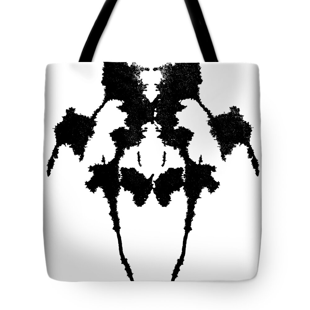 Ink Blot Tote Bag featuring the painting Awareness by Stephenie Zagorski