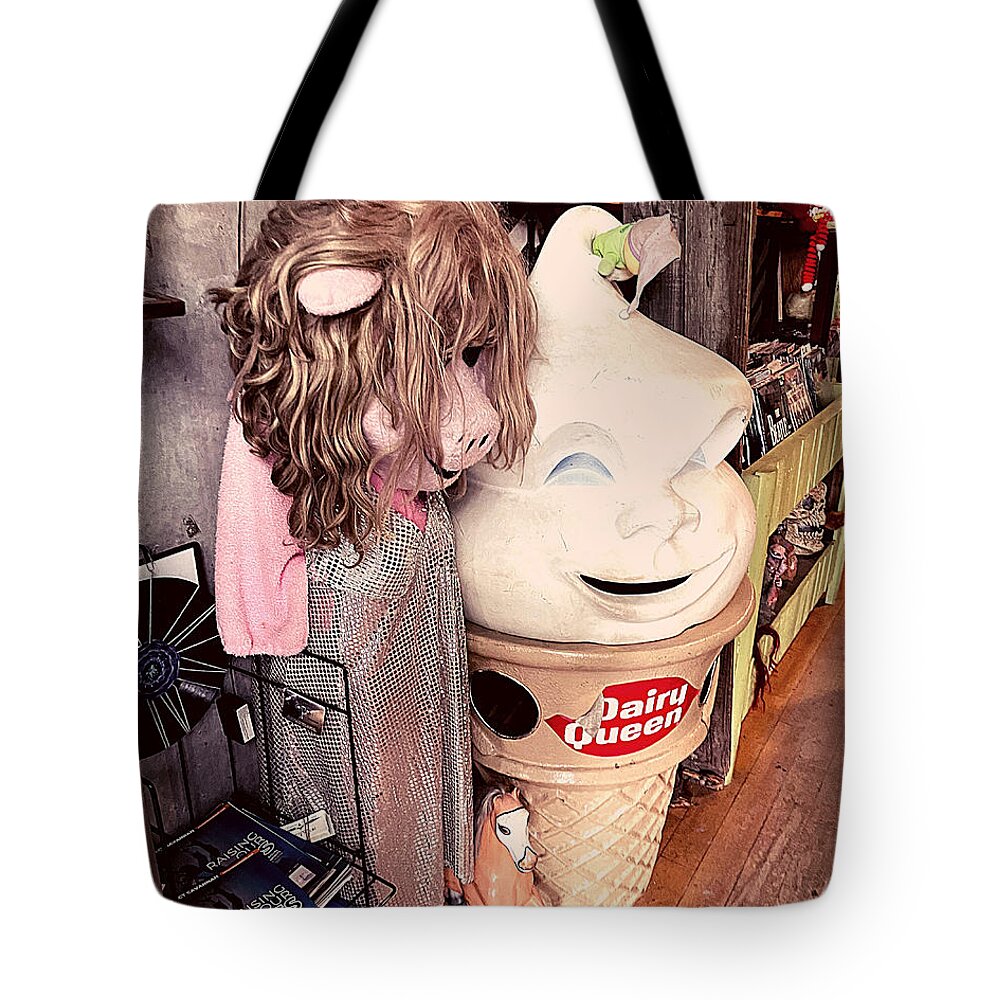 Puppet Tote Bag featuring the photograph Awkward Shopping by Lee Darnell
